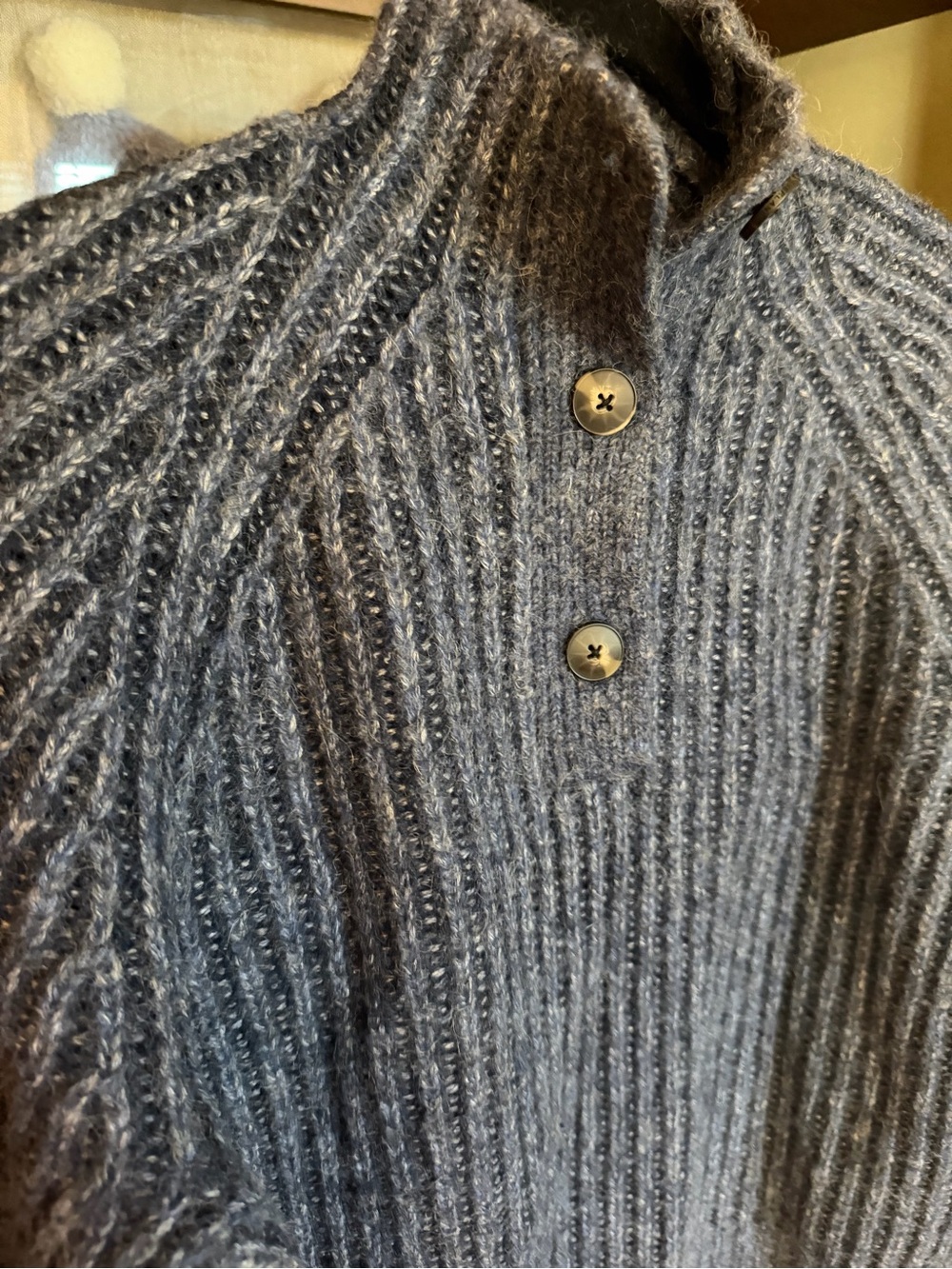 NWT Everlane Funnel Neck Ribbed Henley - Picture 3 of 8